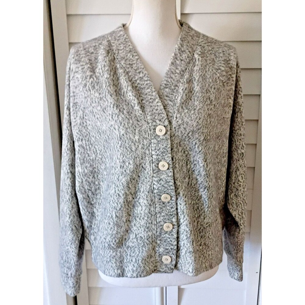 Madewell Brushed Boucle Raglan Sleeve Cropped Cardigan M